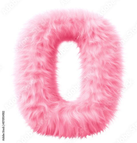 PNG Fur letter O pink white background accessories.