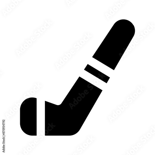 hockey stick glyph icon
