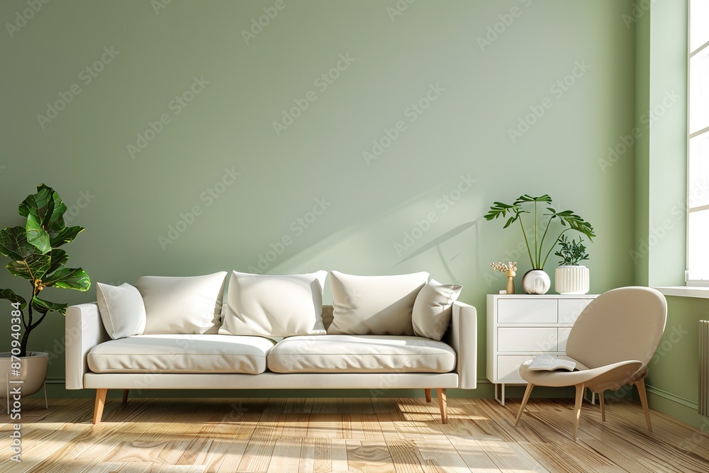 room modern interior furniture design wall sofa home living apartment