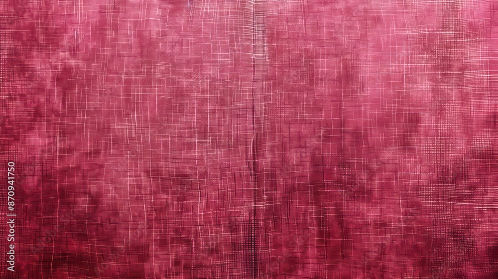 Fototapeta premium dirty Raspberry Delight abstract vintage fabric background for design. Fabric cloth canvas texture. Rough, grain. Matte