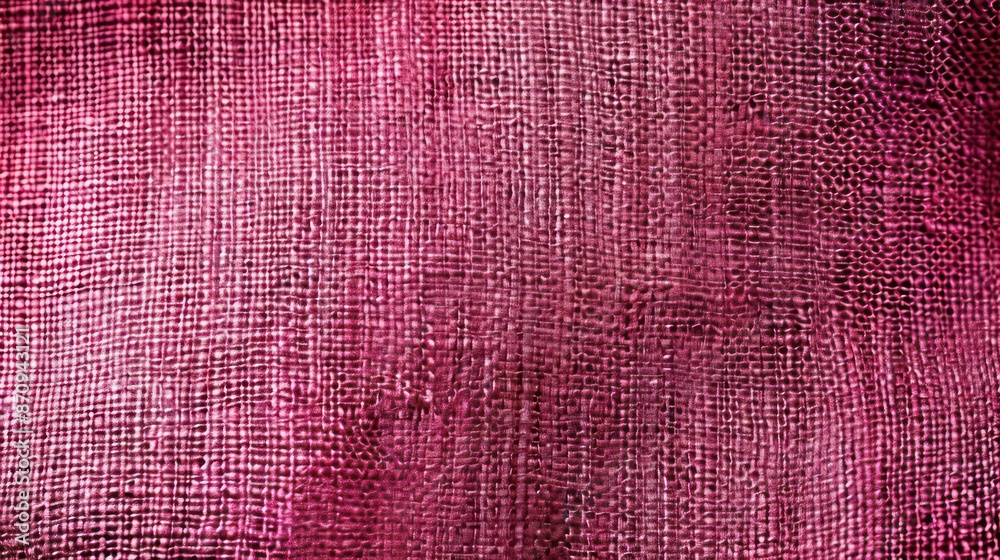 Fototapeta premium dirty Raspberry Delight abstract vintage fabric background for design. Fabric cloth canvas texture. Rough, grain. Matte