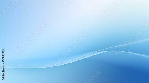 Gradient Background with soft Shapes fading from Blue to White. Elegant Presentation Template