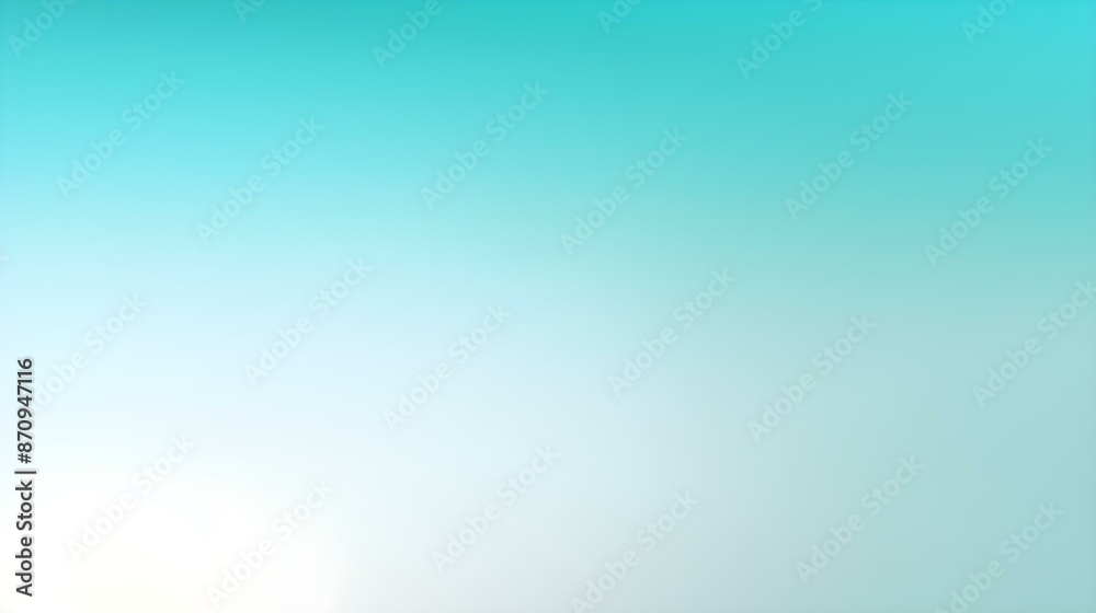 Obraz premium Gradient Background with soft Shapes fading from Cyan to White. Elegant Presentation Template