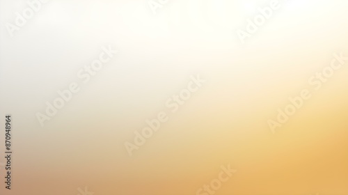 Gradient Background with soft Shapes fading from Dark Gold to White. Elegant Presentation Template