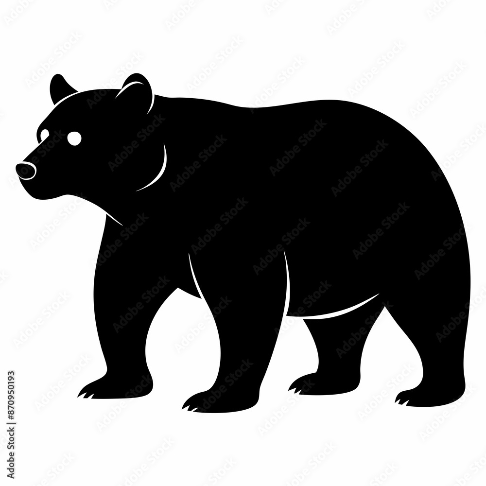 silhouette of a bear silhouette of a bear