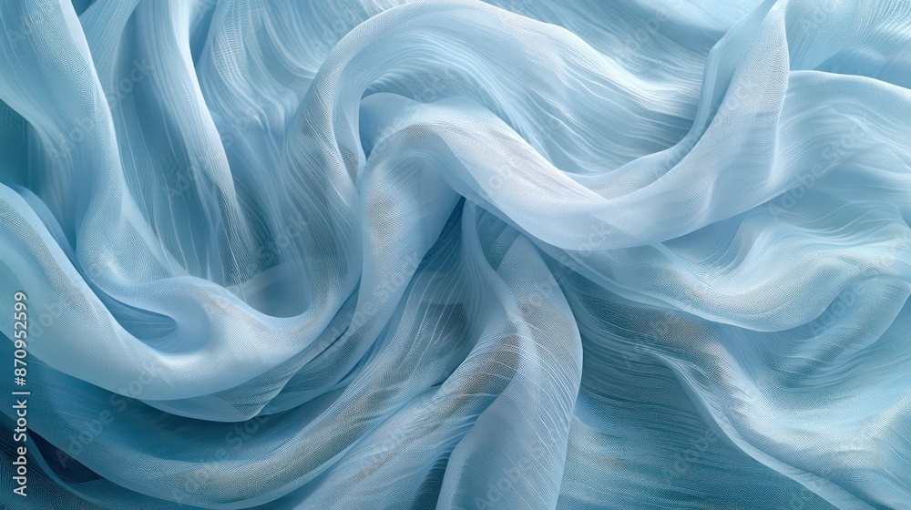 Obraz premium Arctic light blue abstract vintage fabric background for design. Fabric cloth canvas texture. Rough, grain. Matte