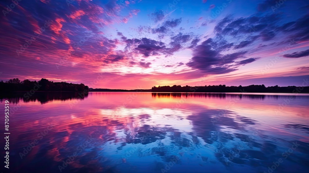Fototapeta premium sky purple and blue