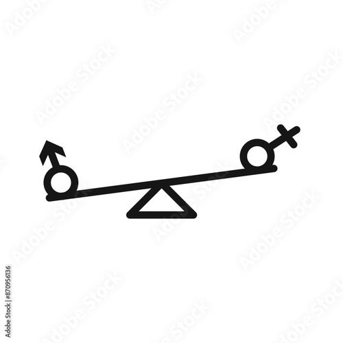 Hormone imbalance icon Black line art vector