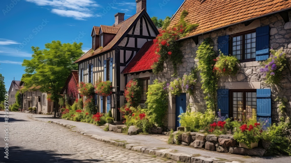 Fototapeta premium houses historic timber frame