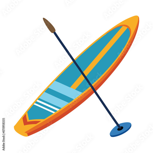 sup board on a white background