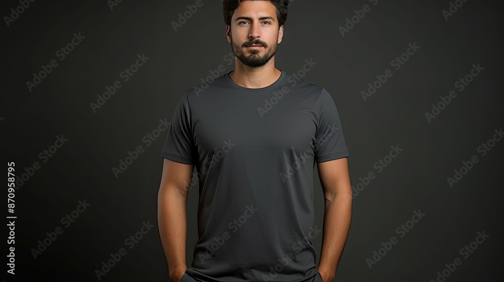 Obraz premium sof dark grey t shirt