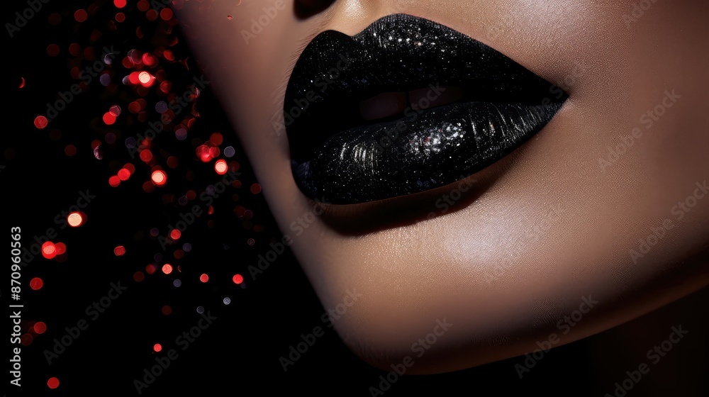 Obraz premium sophisticated glitter dark