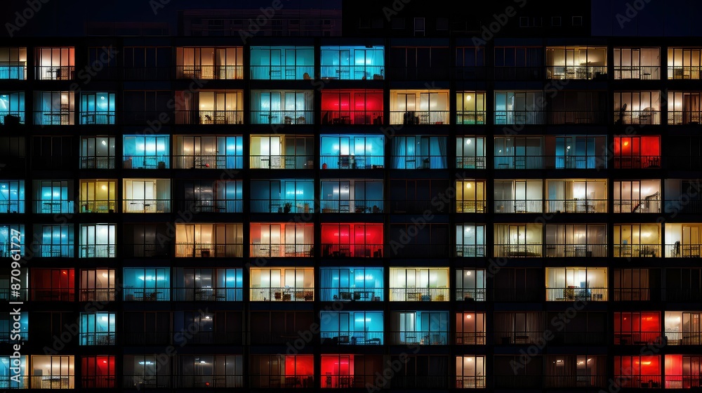 night lights apartment building night lights apartment building