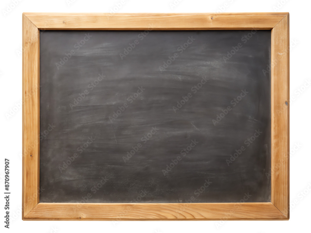 Horizontal black chalkboard with a wooden frame. Ideal for menus, messages, or artwork in restaurants, cafes, or homes. Isolated on transparent background, png. Horizontal black chalkboard with a wooden frame. Ideal for menus, messages, or artwork in restaurants, cafes, or homes. Isolated on transparent background, png.