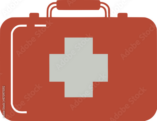 medical first aid kit icon logo design