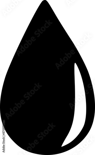 water or blood drop or droplet icon logo design