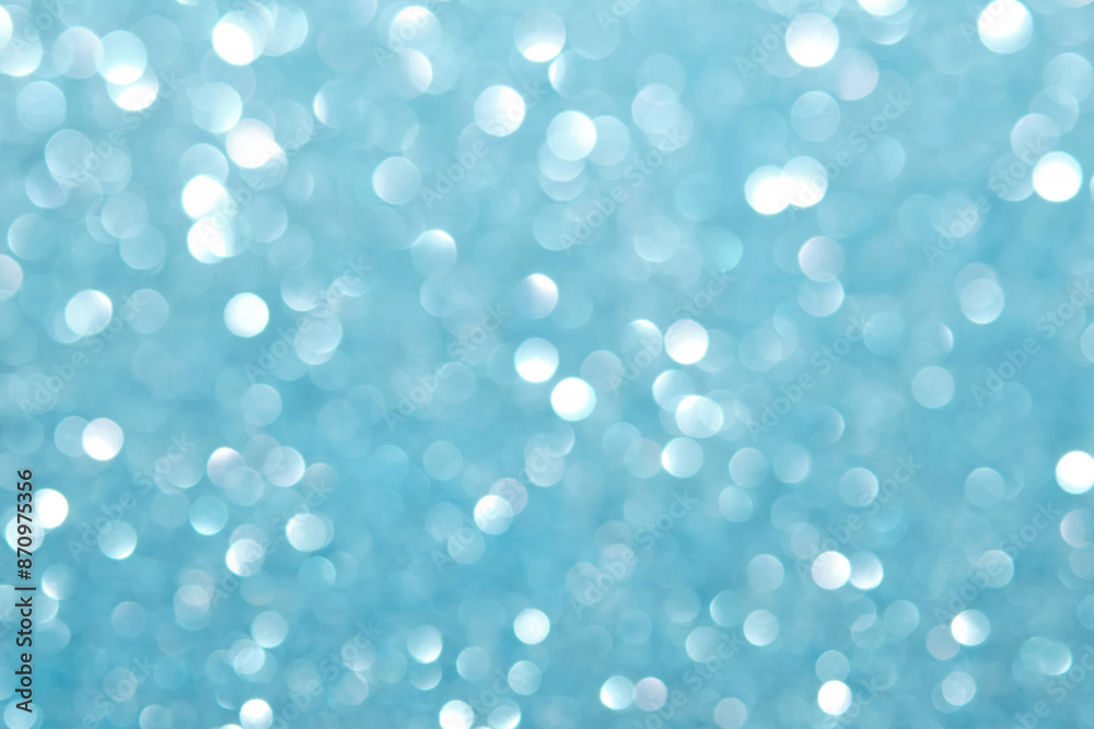 Abstract blue festive christmas background with bokeh. Abstract blue festive christmas background with bokeh.