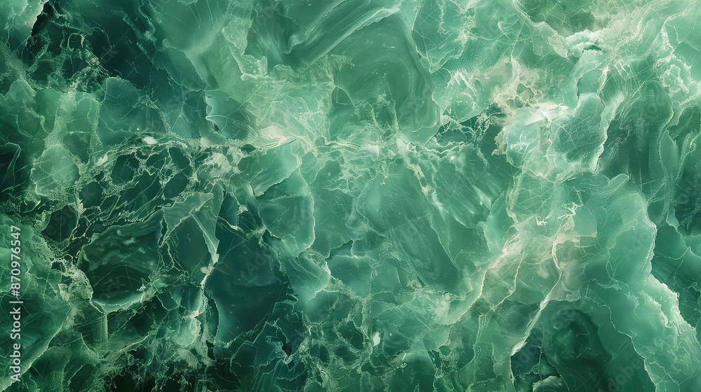 Seamless pattern background of a green marble texture backdrop. Generative AI Seamless pattern background of a green marble texture backdrop. Generative AI