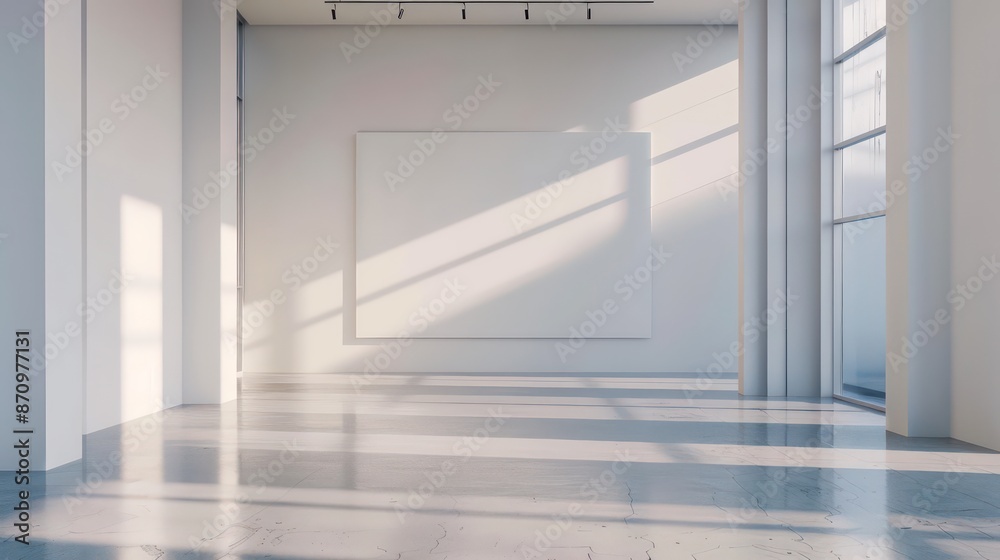 Obraz premium interior design with empty wall, cozy modern interior, living room, scandinavian