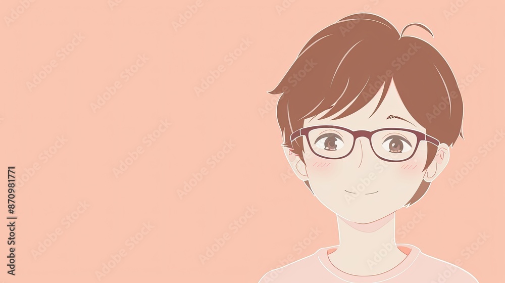 Smiling Woman with Glasses. Smiling Woman with Glasses.