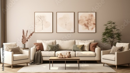 neutral interior wall painted © vectorwin