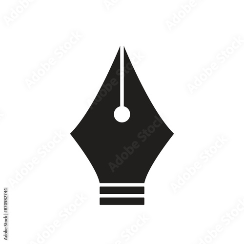 Pen Tool Icon Vector Illustration Flat Design