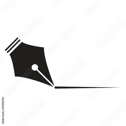 Pen Tool Icon Vector Illustration Flat Design