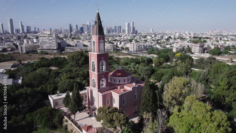 Aerial video above Russian Orthodox Church Israel Aerial video above Russian Orthodox Church Israel