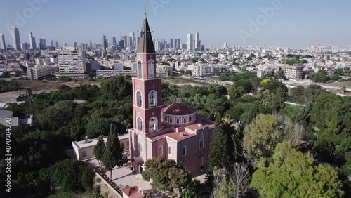 Wallpaper Mural Aerial video above Russian Orthodox Church Israel Torontodigital.ca