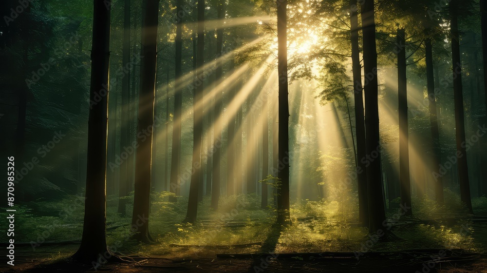 Obraz premium sun light beams background