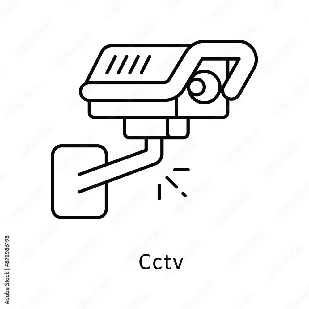 Cctv vector outline Design illustration. Symbol on White background EPS 10 File Cctv vector outline Design illustration. Symbol on White background EPS 10 File