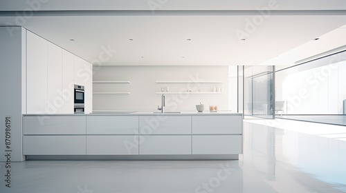 Wallpaper Mural purity blurred white interiors Torontodigital.ca