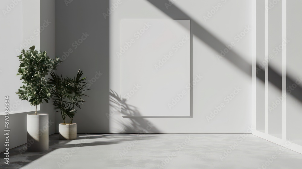 Fototapeta premium Stylish apartment interior design backdrop, emphasizing cozy comfort and inspiring home decor ideas
