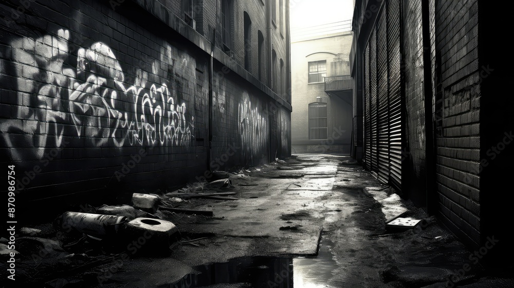 Obraz premium cracked gray grunge