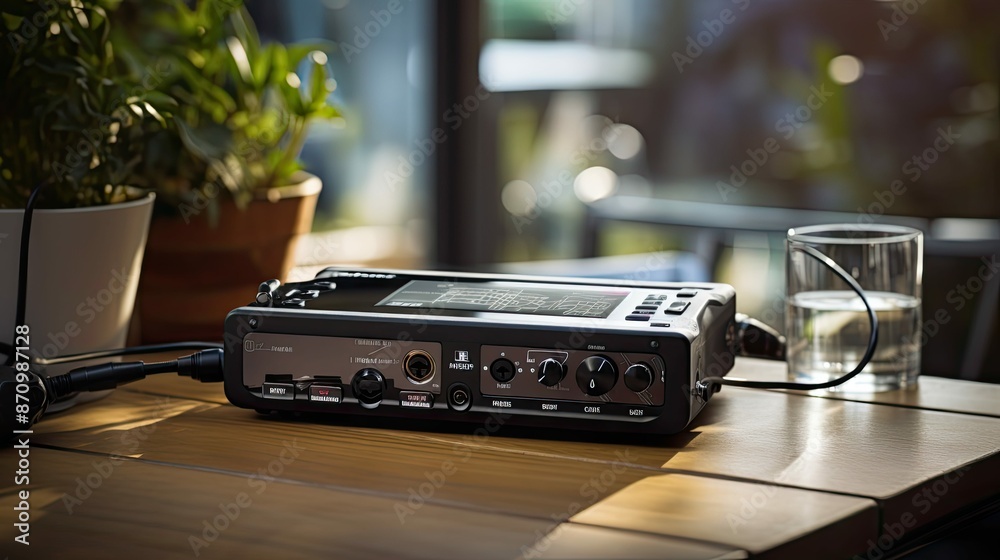 Fototapeta premium compact recording audio equipment