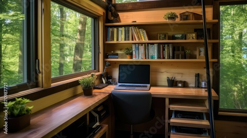 compact tiny house interior