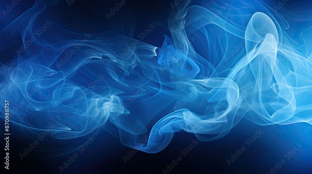 Fototapeta premium intricate blue smoke texture
