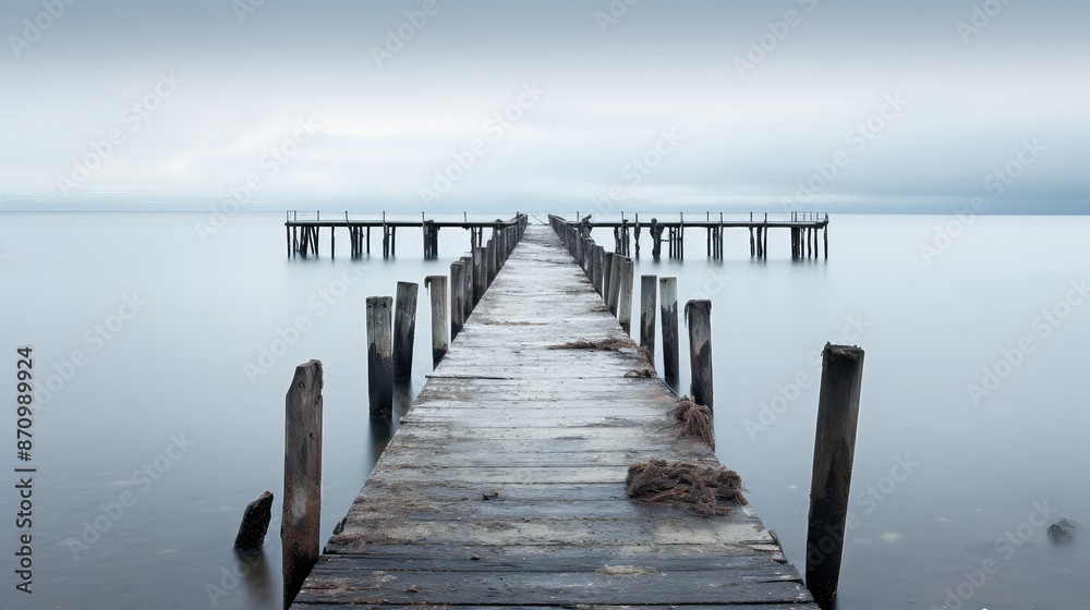 Fototapeta premium weathered grey ocean
