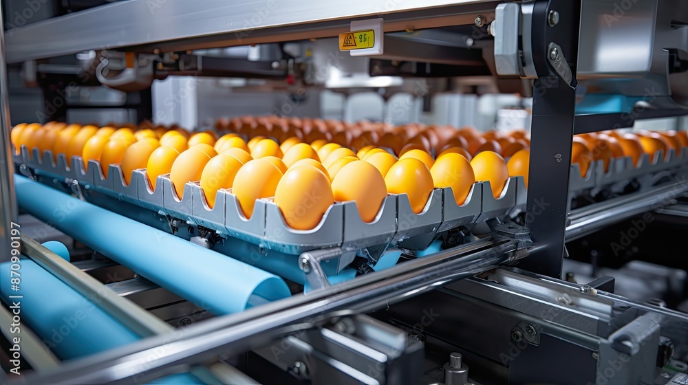 Fototapeta premium secure machine eggs production