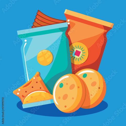 biscuit and chip packets