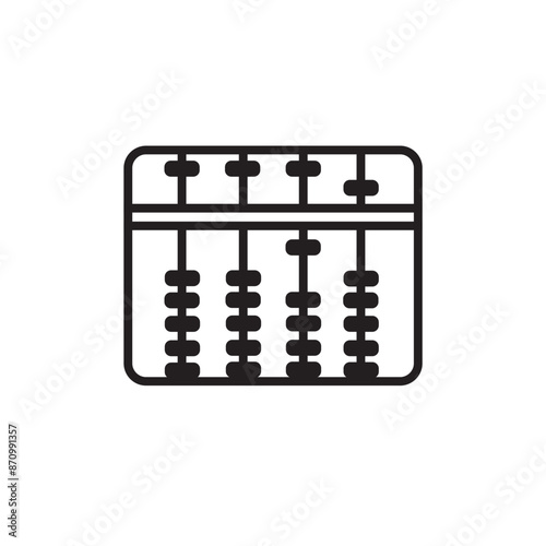 Abacus icon vector set collection for web
