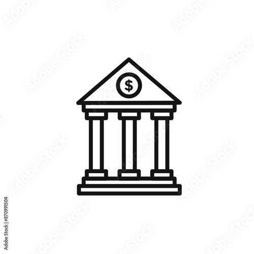Bank icon vector set collection for web © Krupal