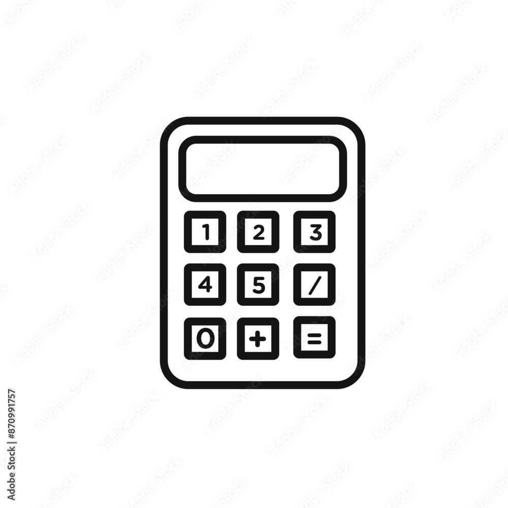 Calculator icon vector set collection for web Calculator icon vector set collection for web