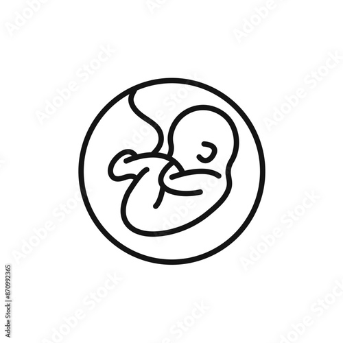 Embryo Child icon vector set collection for web