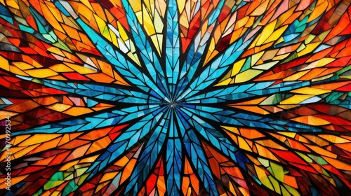 stainedglass bright starburst photo