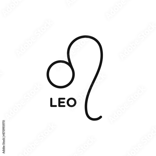 Leo zodiac sign icon vector set collection for web
