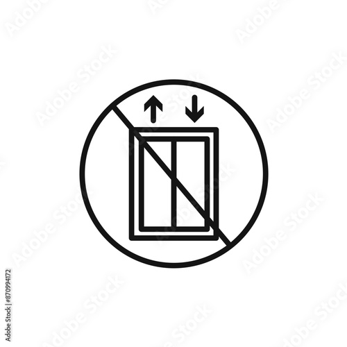 No Elevator Sign icon vector set collection for web