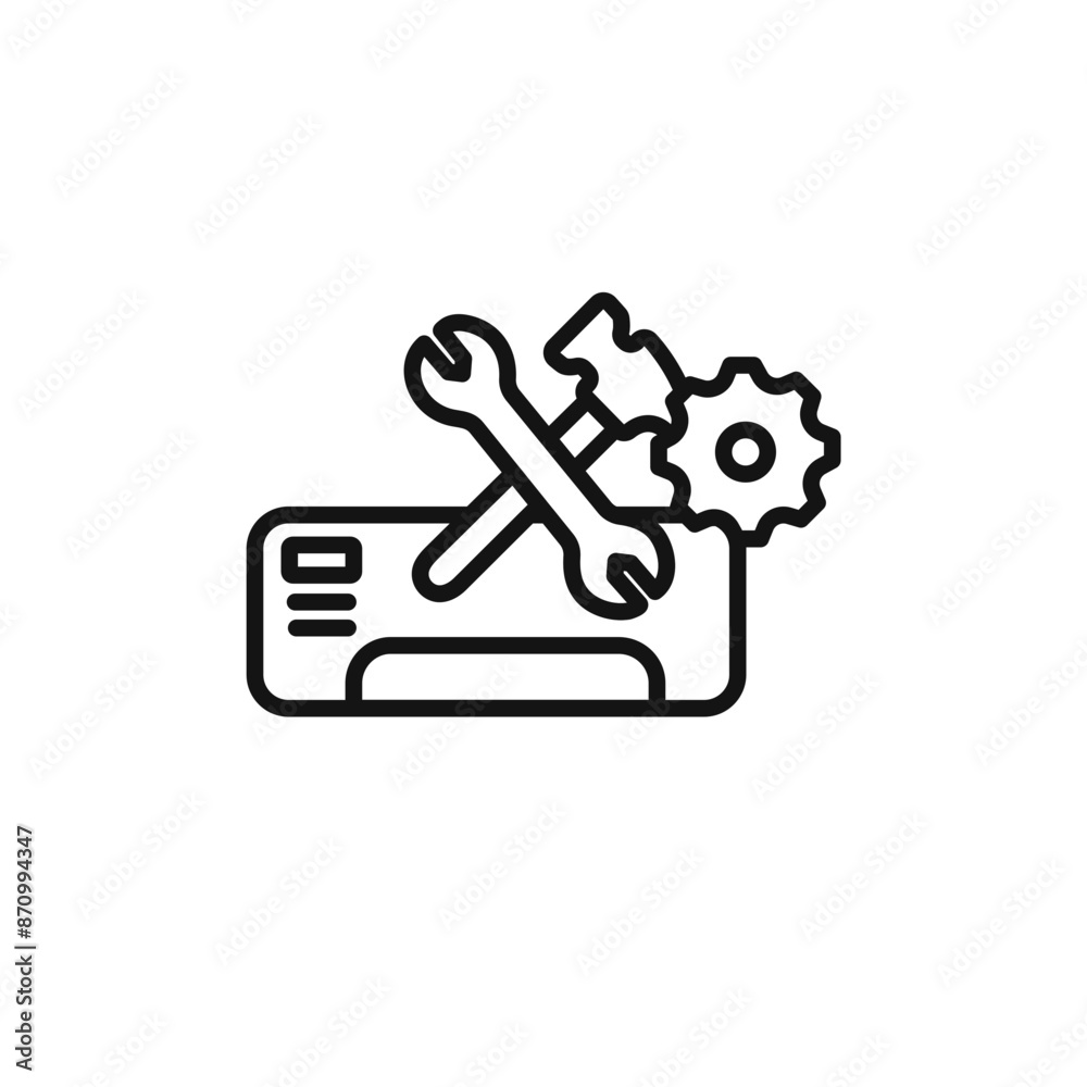 Repair air conditioner icon vector set collection for web Repair air conditioner icon vector set collection for web