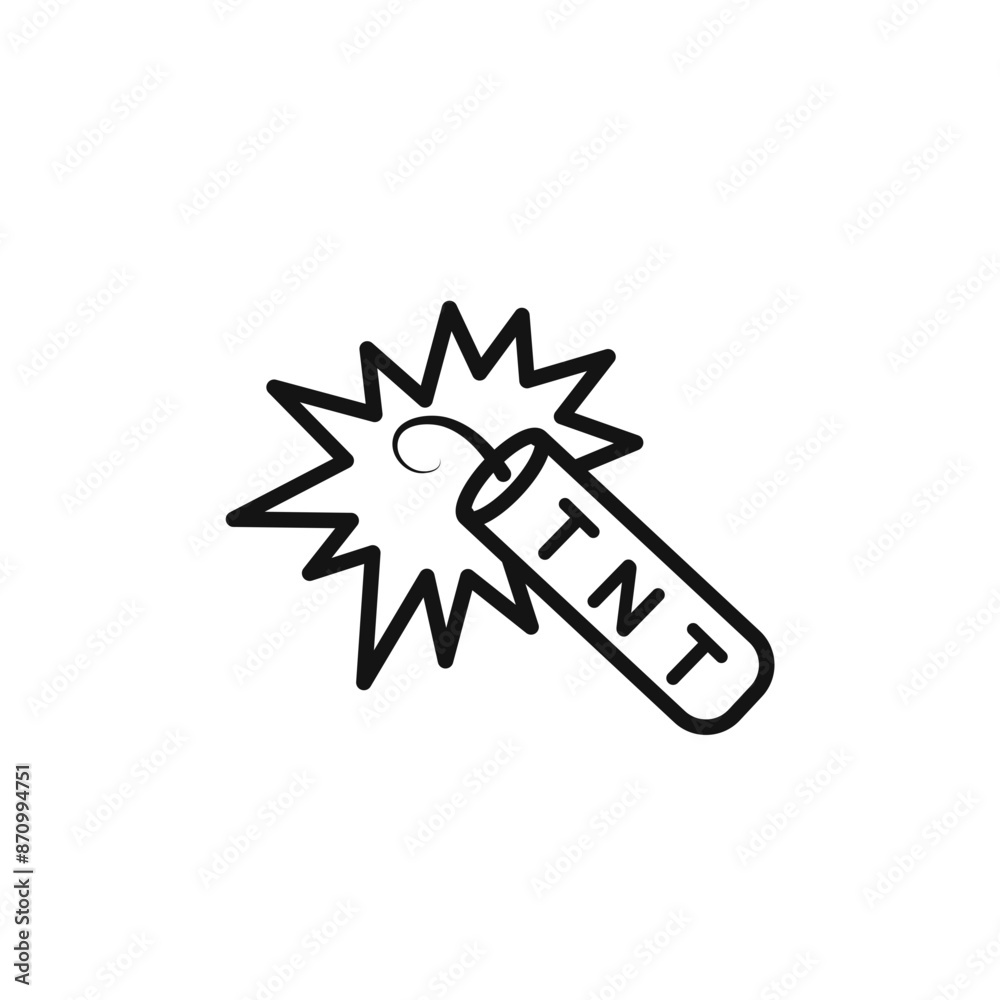 TNT dynamite icon vector set collection for web