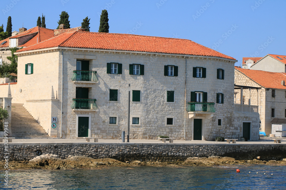Obraz premium ancient house in Sutivan, island Brac, Croatia